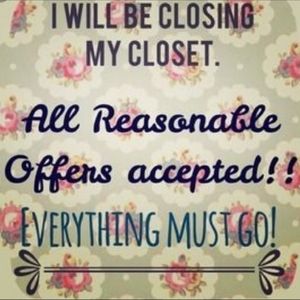 CLOSET CLEAROUT!